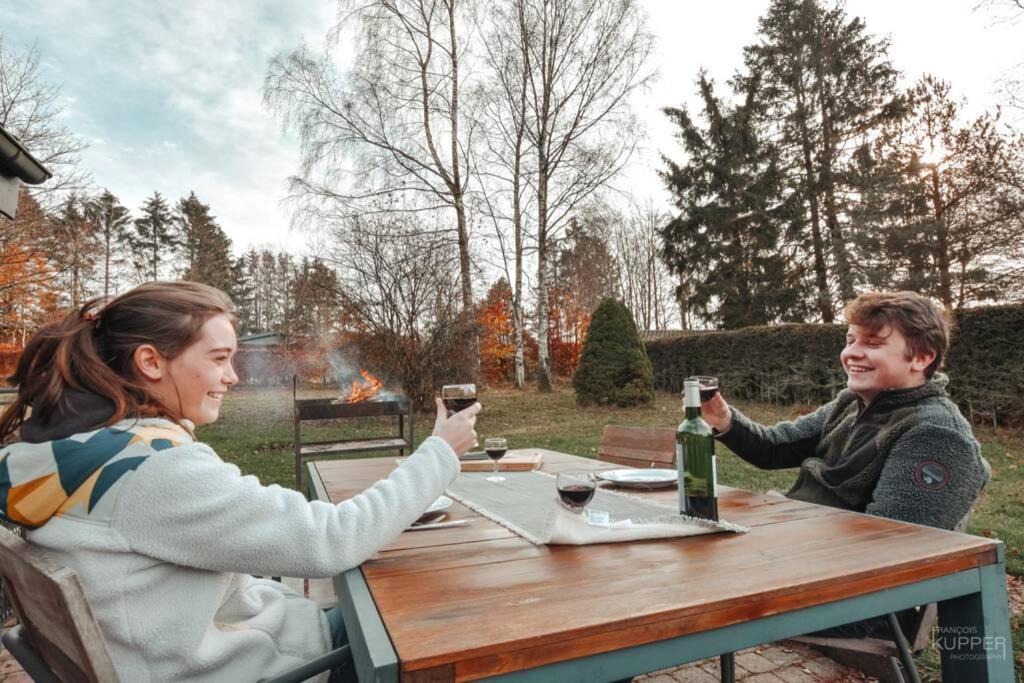 Le Héron 28pers, Malmedy- Home cinéma, balnéo, sauna, jardin Exterior foto