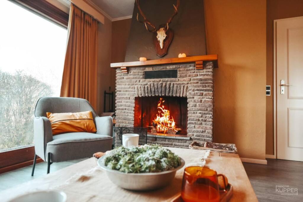 Le Héron 28pers, Malmedy- Home cinéma, balnéo, sauna, jardin Exterior foto