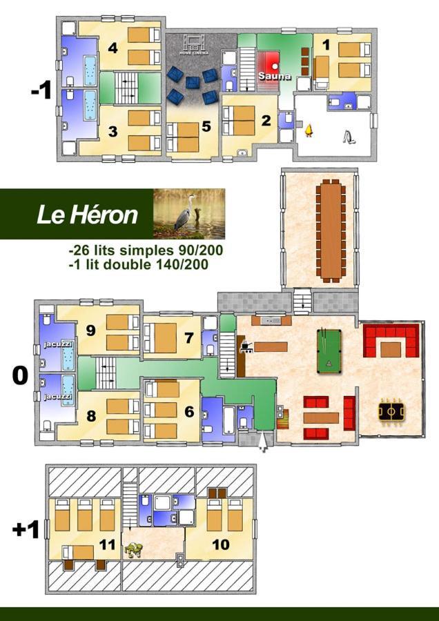 Le Héron 28pers, Malmedy- Home cinéma, balnéo, sauna, jardin Exterior foto